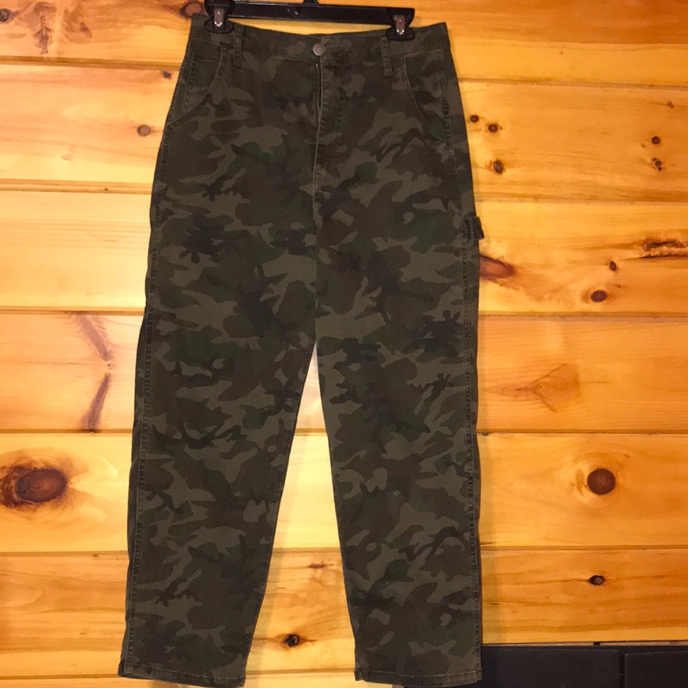 Camo wide leg pants